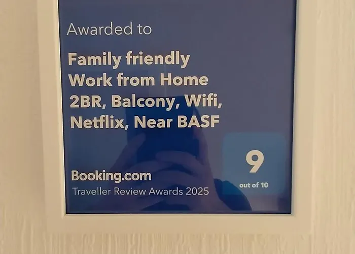 Bright 2br Family-friendly -basf - Free Parking - Super Fast Wifi Lejlighed